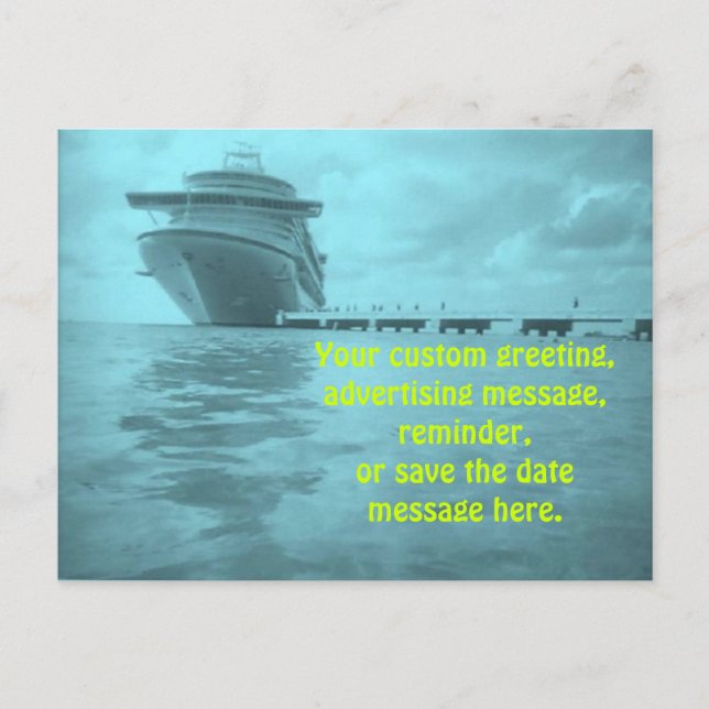 LiveLiebe-Kreuzfahrt-Gewohnheits-Postkarte Ankündigungspostkarte (Vorderseite)