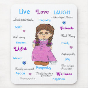 LiveLiebe-Lachen Mousepad