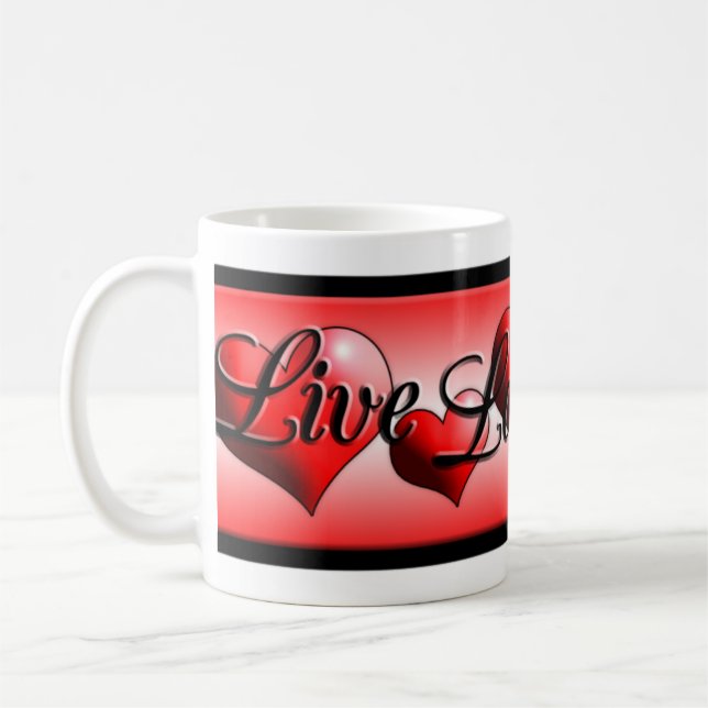LiveLiebe-Lachen-Tassen Tasse (Links)