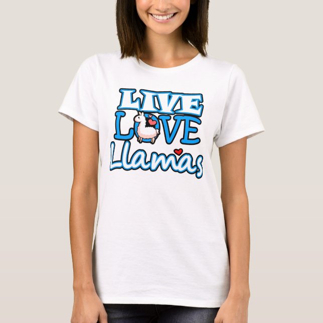 LiveLiebe-Lama-T - Shirt (Vorderseite)