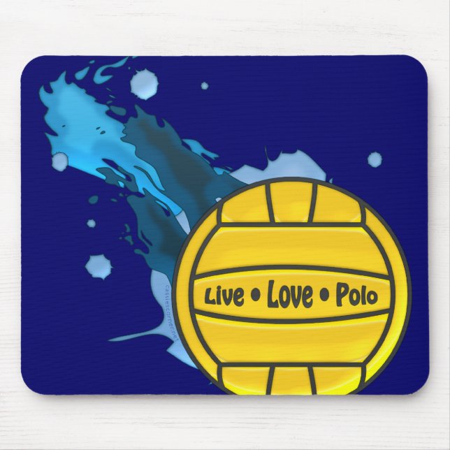 LiveLiebe-Polo - Wasser-Polo Mousepad (Vorne)