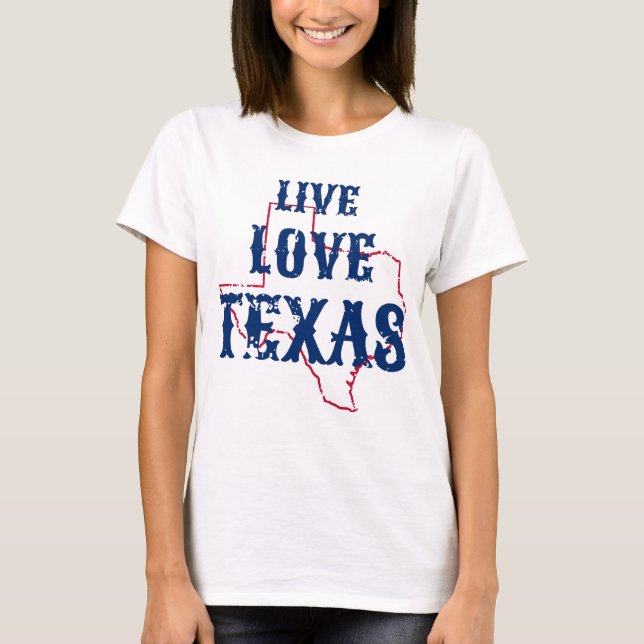 LiveLiebe-Texas-Dament-shirt T-Shirt (Vorderseite)