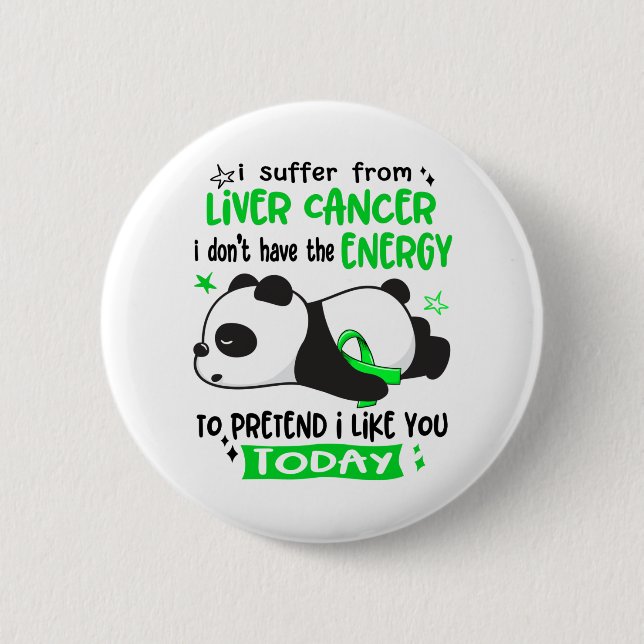 Liver Cancer Awareness Month Ribbon Ohrts Button (Vorderseite)
