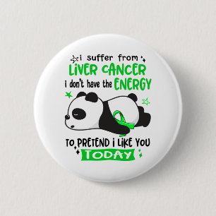 Liver Cancer Awareness Month Ribbon Ohrts Button