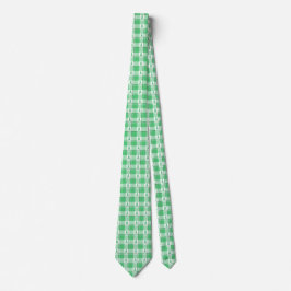 Liver Cancer Awareness Plaid Green Ribbon Krawatte