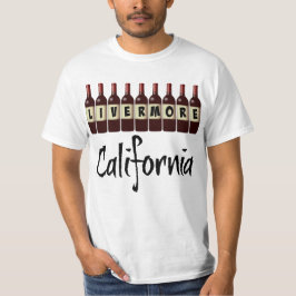 Livermore California Rote Weinflaschen Verkostung  T-Shirt