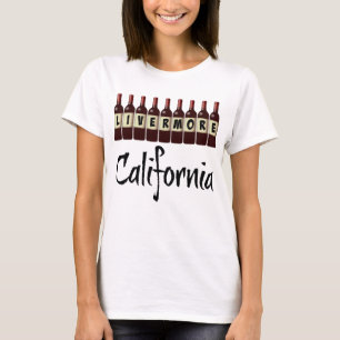 Livermore California Rote Weinflaschen Verkostung  T-Shirt
