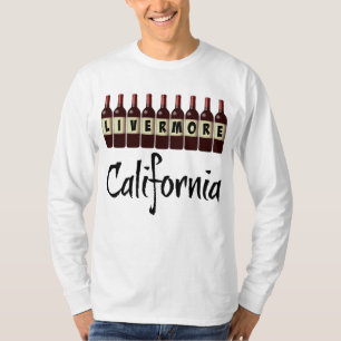 Livermore California Rotwein-Flaschen Geschmacksve T-Shirt