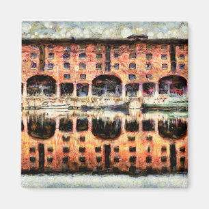 Liverpool Albert Dock Van Gogh Magnet