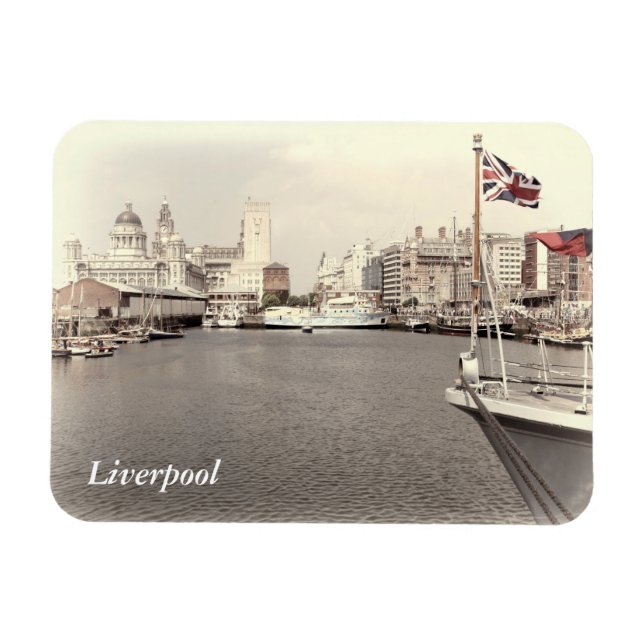Liverpool an den Docks Magnet (Horizontal)