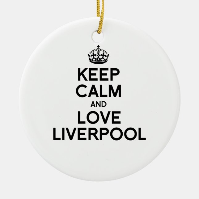 LIVERPOOL BEHALTEN RUHE - .PNG KERAMIKORNAMENT (Vorne)