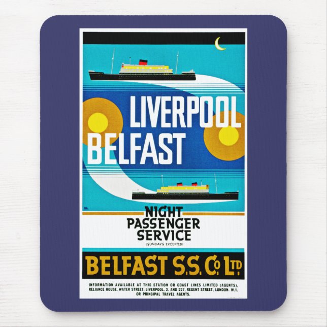 Liverpool - Belfast Ferry Mousepad (Vorne)