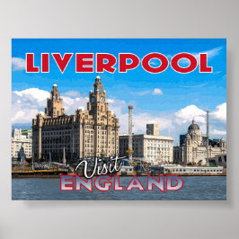 Liverpool, besuchen Sie England... Poster
