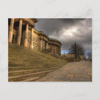 Liverpool Central Library of William Brown Postkarte