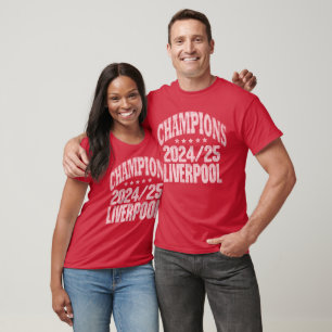 Liverpool Champions. Vintag. T-Shirt