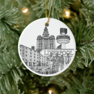 Liverpool Christmas Bauble Keramik Ornament