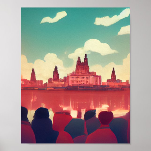 Liverpool Comic Style Poster (Vorne)