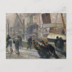 Liverpool Dockers at Dawn, 1903 Postkarte