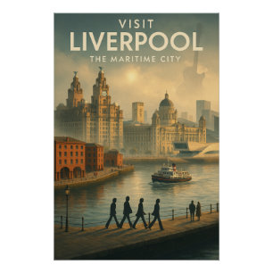 Liverpool, England – Die maritime Stadt. Poster