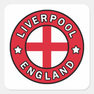 Liverpool England Quadratischer Aufkleber