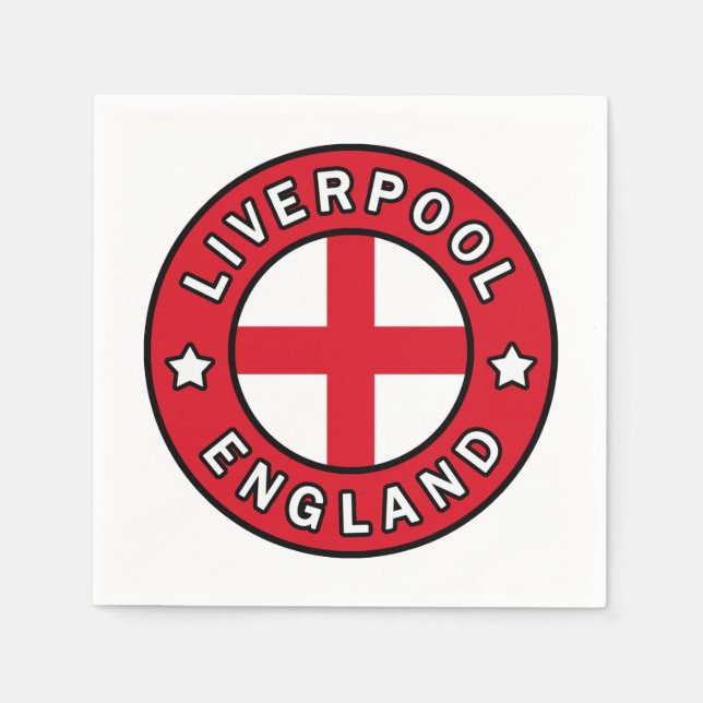 Liverpool England Serviette (Vorderseite)