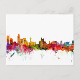 Liverpool England Skyline Postkarte