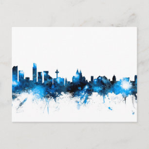 Liverpool England Skyline Postkarte