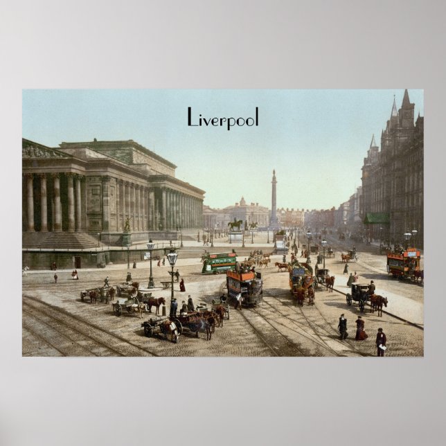 Liverpool, England (um 1900) Poster (Vorne)