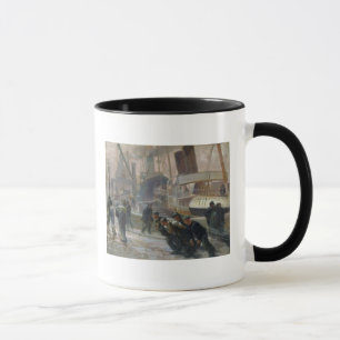 Liverpool-Hafenarbeiter bei Dawn, 1903 Tasse