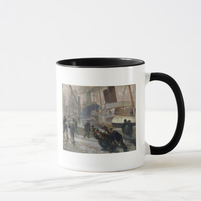 Liverpool-Hafenarbeiter bei Dawn, 1903 Tasse (Rechts)