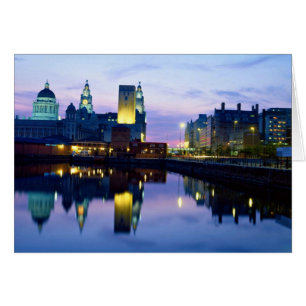 Liverpool in der Nacht, England