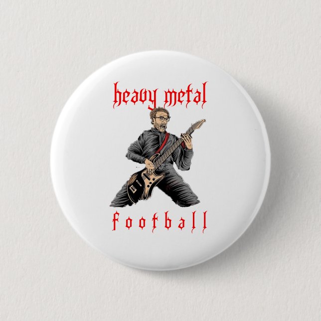 Liverpool Klopp Heavy Metal Football Button (Vorderseite)