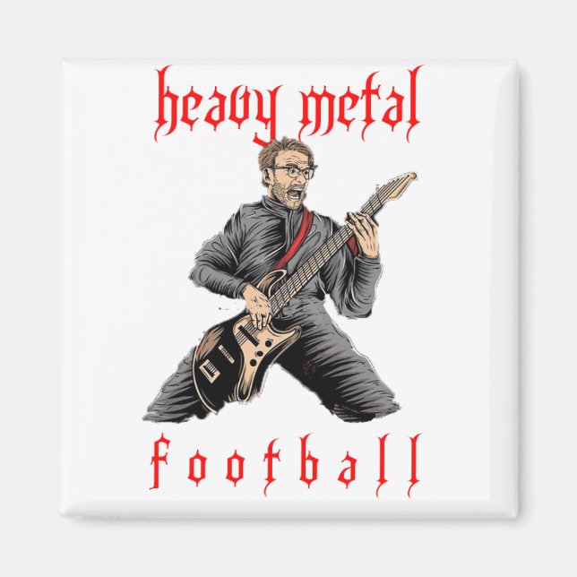 Liverpool Klopp Heavy Metal Football Magnet (Vorne)
