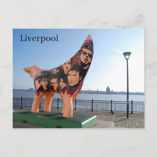 Liverpool Lambanana am Fluss Mersey Postkarte