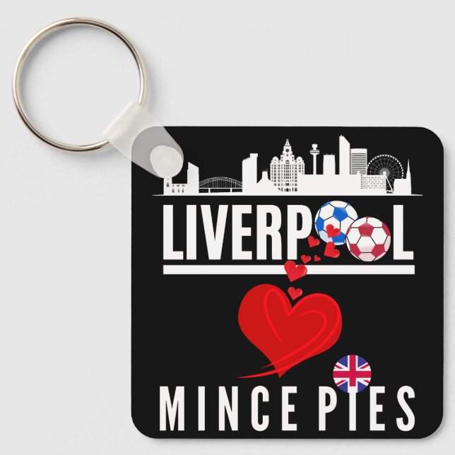 Liverpool Lieben Mincepies (Vorder- und Rückseite) Schlüsselanhänger (Vorderseite)