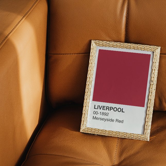Liverpool Merseyside Red - Weiße Grenze Poster (Von Creator hochgeladen)