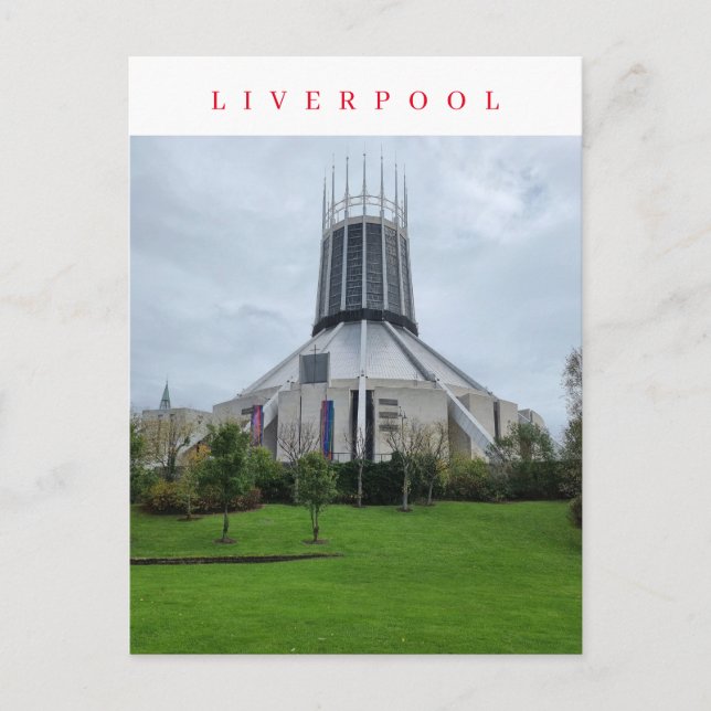 Liverpool Metropolitan Aussicht Kathedrale Postkar Postkarte (Vorderseite)