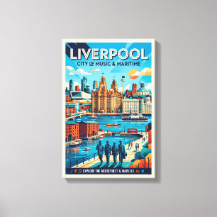 Liverpool Reiseplakat Leinwanddruck