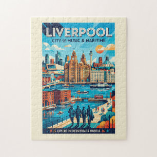 Liverpool Reiseplakat Puzzle