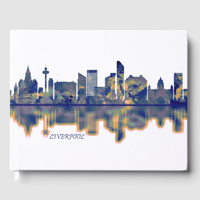 Liverpool Skyline Gästebuch (Vorderseite)