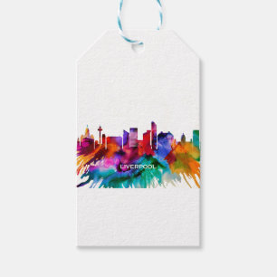 Liverpool Skyline Geschenkanhänger