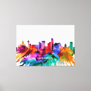 Liverpool Skyline Leinwanddruck
