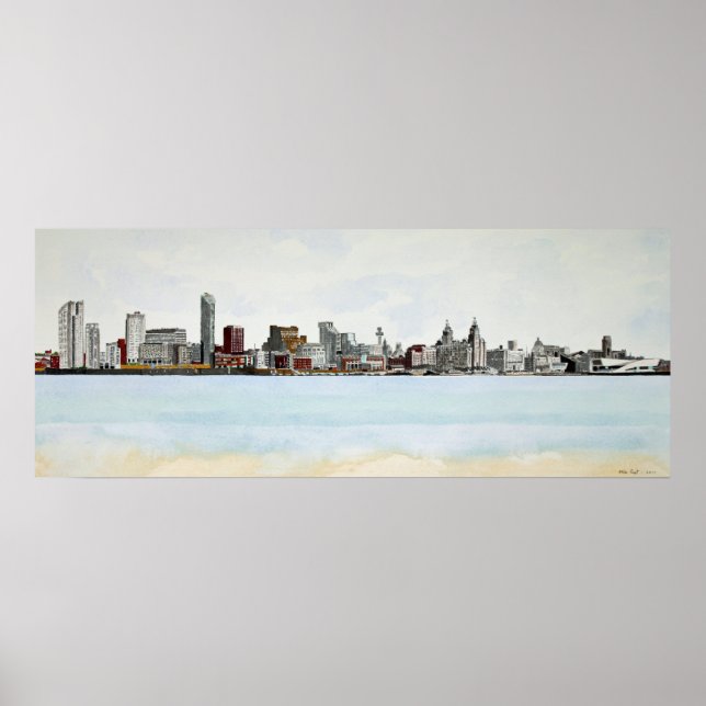 Liverpool Skyline Poster (Vorne)
