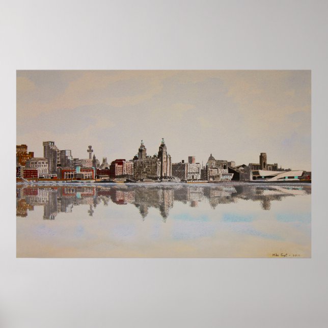 Liverpool Skyline Poster (Vorne)