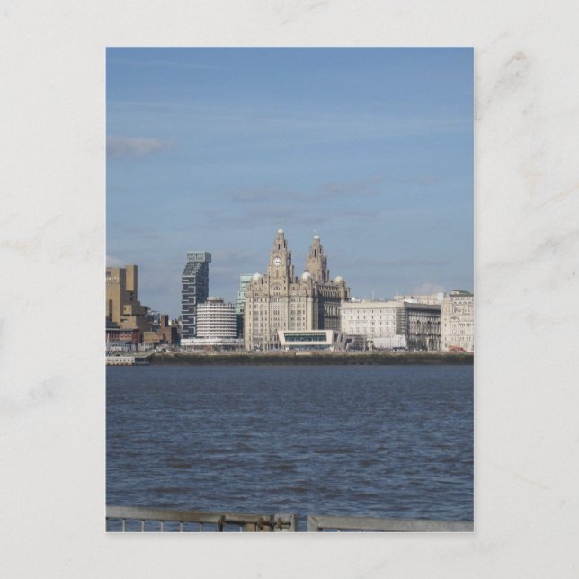 Liverpool Skyline Postkarte (Vorderseite)