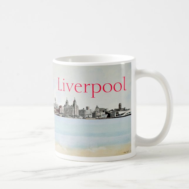 Liverpool - Skyline Tasse (Rechts)