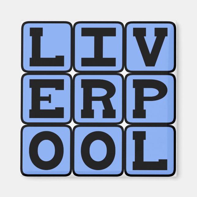 Liverpool, Stadt in England Magnet (Vorne)