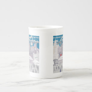 Liverpool UK Skyline Bone China Tasse