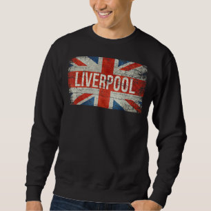 Liverpool Vereinigtes Königreich Britische Flagge Sweatshirt