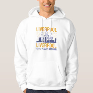 Liverpool Vereinigtes Königreich Retro-Stadtbild-T Hoodie